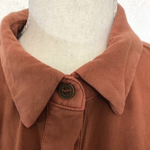 CITY CHIC Top Women's Size XXS Oversized Winter Lust Shirt Brown/Copper NWT - Picture 5 of 12